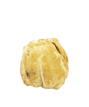 Manzana relleno de queso crema y nuez