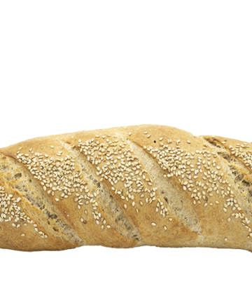 Baguette con ajonjolí vegano