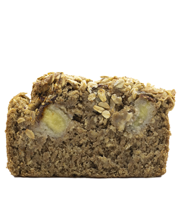 Panqué de plátano con avena