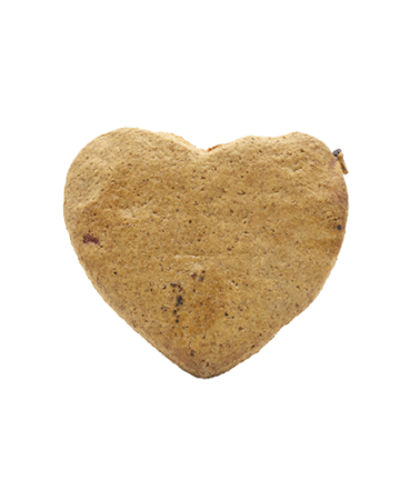 Galletas de corazón con arándanos y cereza