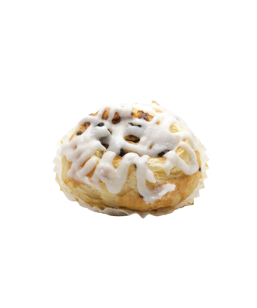 Rol con pasas mil hojas glaseado