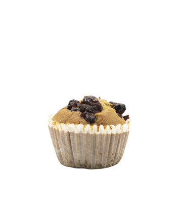 Muffin de plátano con arándano